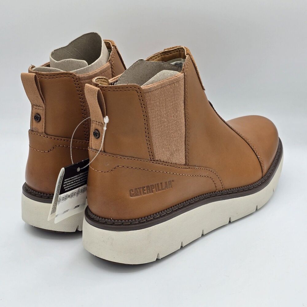 CAT Chariot Chelsea Boots P311823 Women’s Ashew Cajou Leather Size 8.5 US - Picture 5 of 7